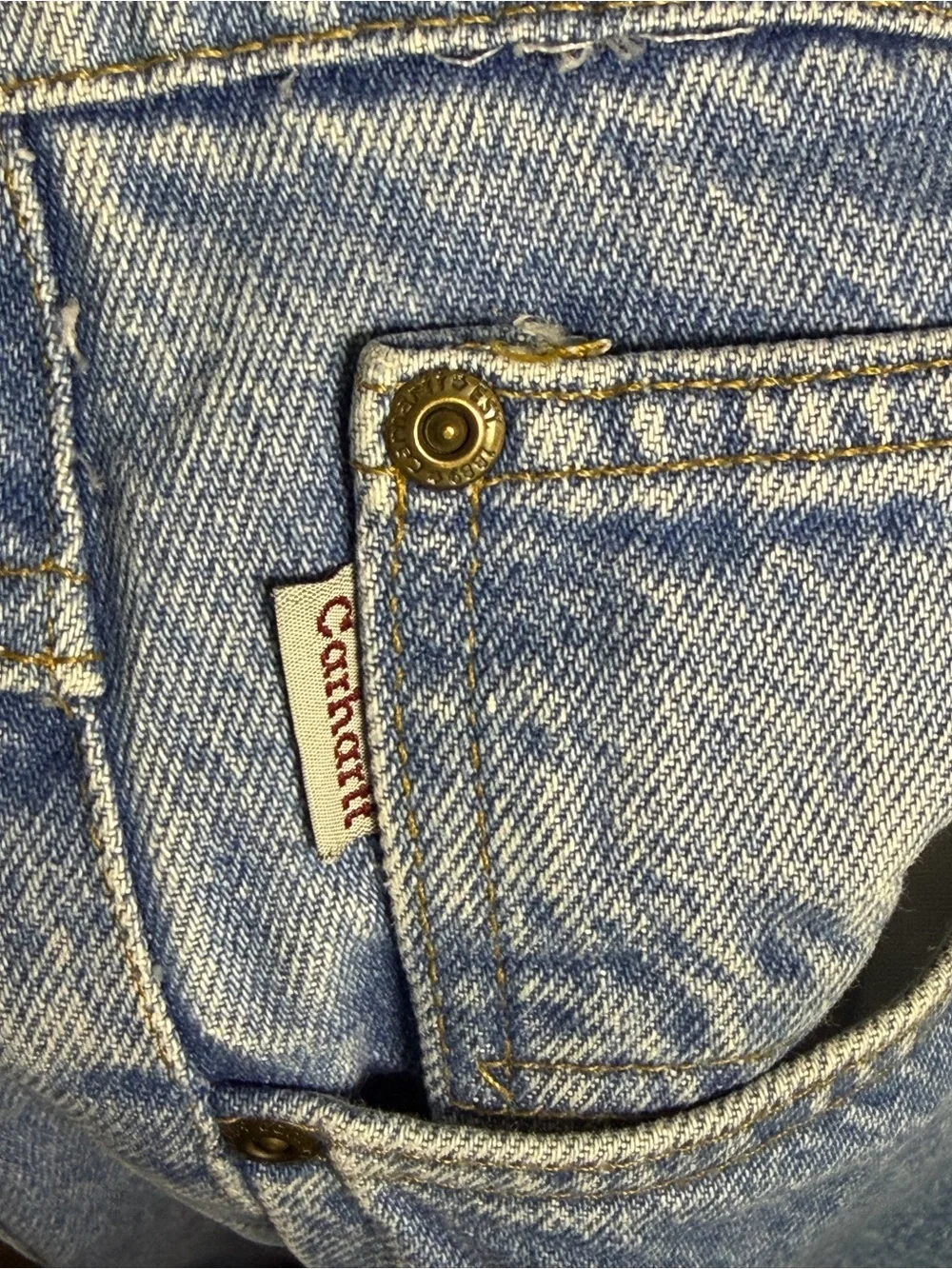 Vintage Carhartt Men's Relaxed Jeans Blue Denim 36x32